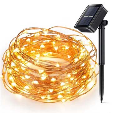 Kif jaħdem Solar Power Copper Wire String Light?
