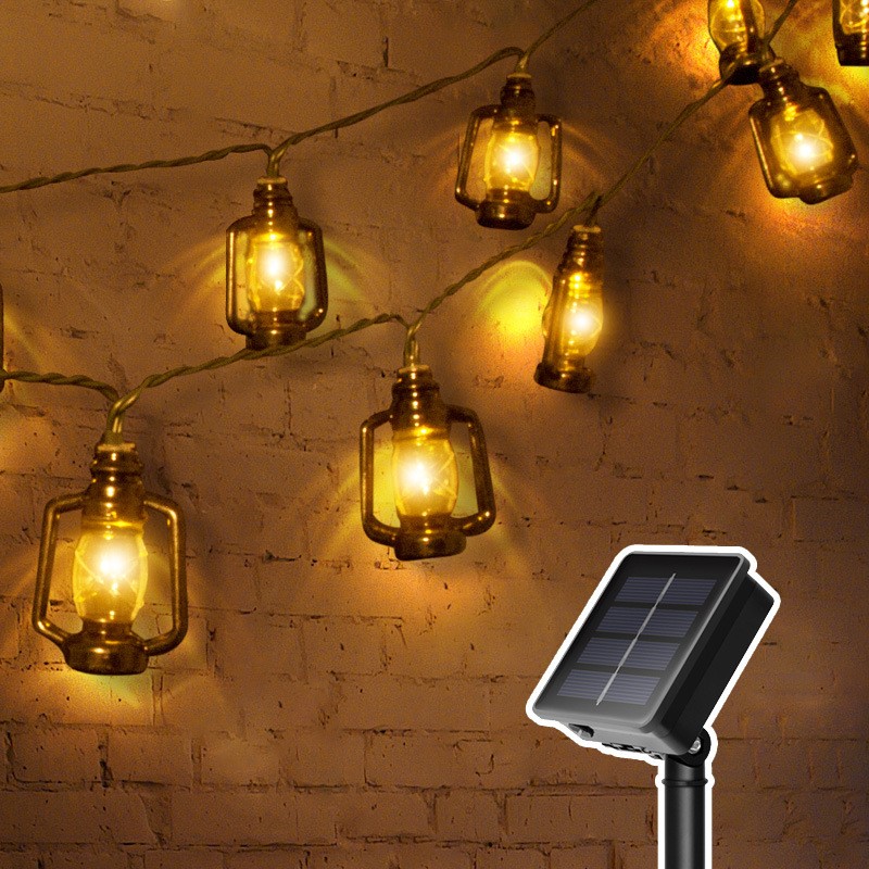 LED Vintage Pitrolju Flixkun Solar String Lights Outdoor