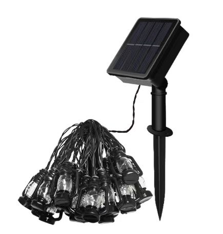 LED Vintage Pitrolju Flixkun Solar String Lights Outdoor