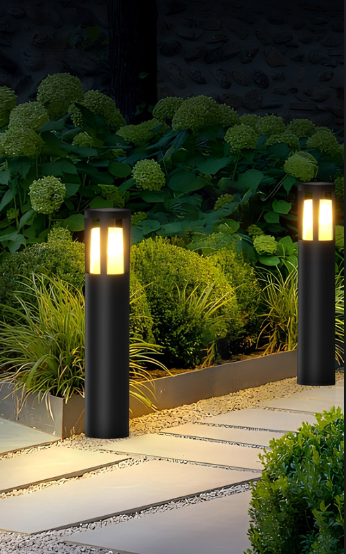 Outdoor Deco Solar Flame Lights Għall-Ġnien