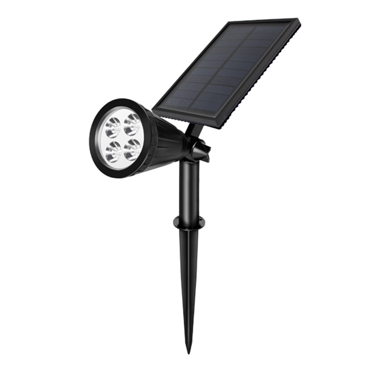 RGB 4LED Solar Spot Lights Outdoor Għall Garden Light Waterproof