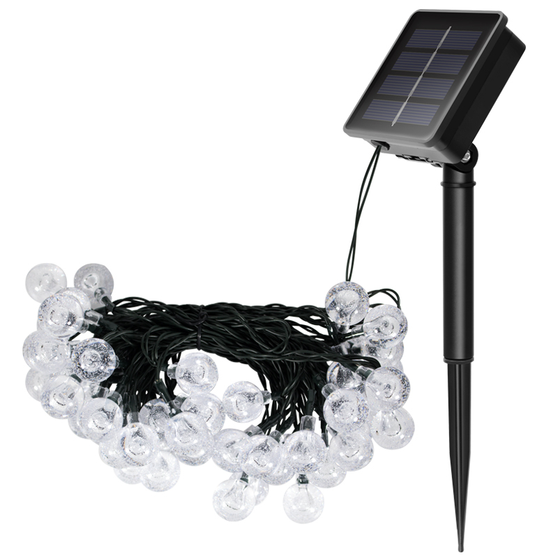 Solar Crystal Globe Dekorazzjoni tal-Milied String Light